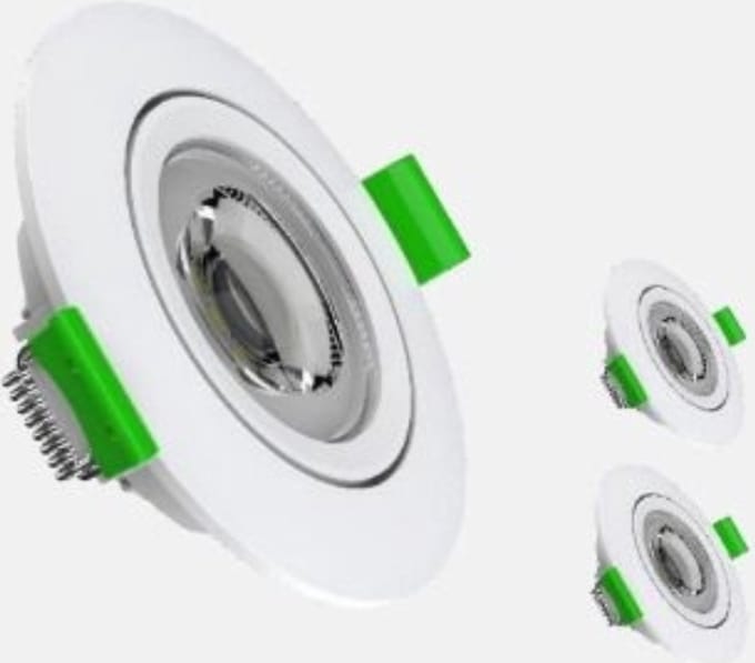 LED inbouwlamp - 6W - Aanpasbare Kleur CCT - 500 Lumen -DIMBAAR - Rond - Mat Wit - Buiten Diameter 85 mm - Set van 3 inbouwlamp - IP20