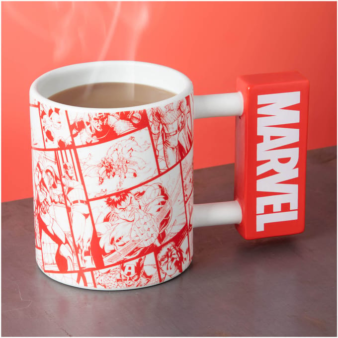 Paladone Marvel Logo Mok - Keramiek, Multikleur, 450 mL