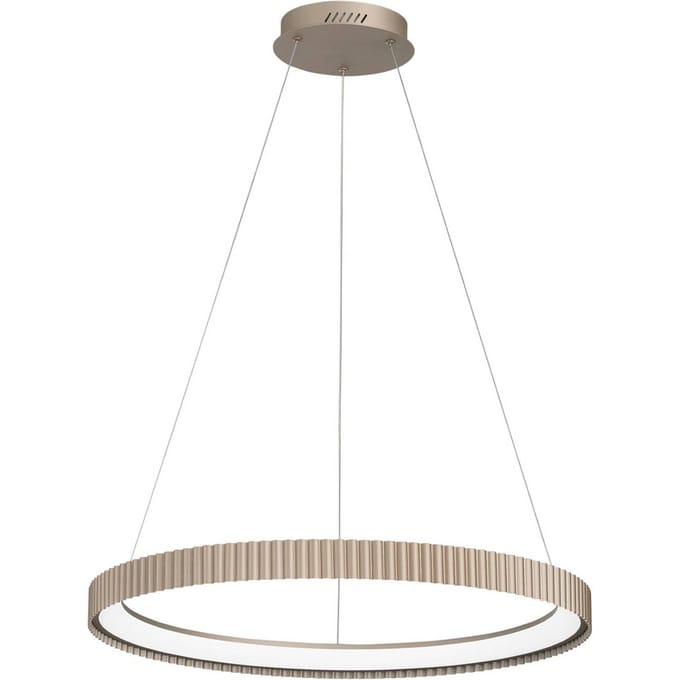 Luce Ambiente Design LED hanglamp Niike, goudkleurig, Ø 70 cm, metaal, CCT
