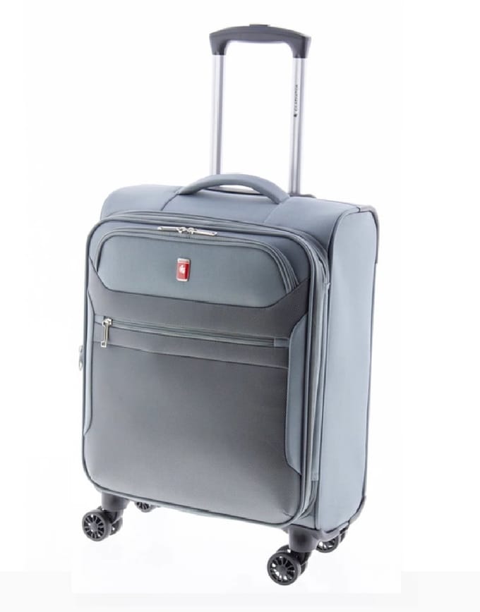 Gladiator 3D Handbagage Koffer - 55 cm - 36/43 liter - Expandable - Grijs