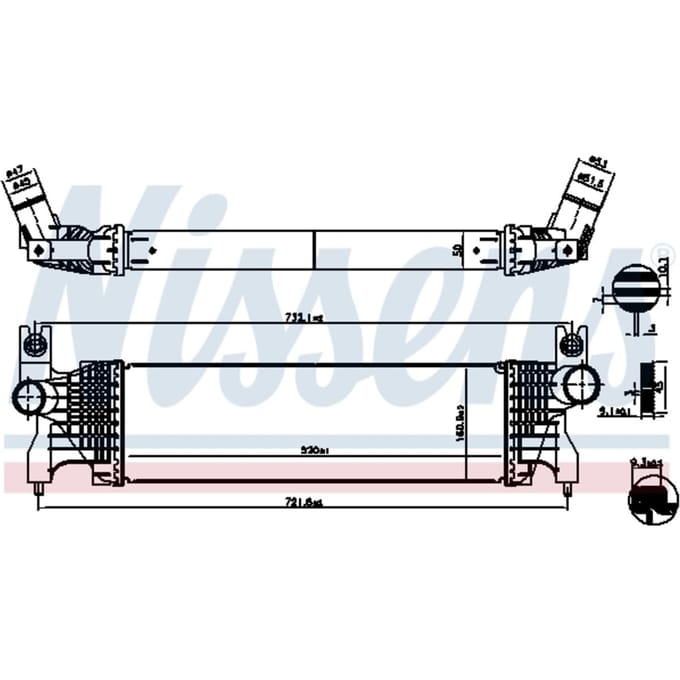 Intercooler NISSENS 961556