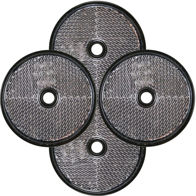 Benson Reflector - 4x - wit - schroefbevestiging - 60mm - rond