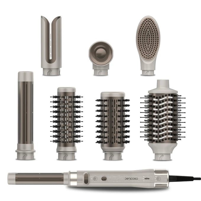 Cecotec Borstel CeramicCare 8in1 AirGlam Gyro 1500W Keramisch Ionisator Champagne