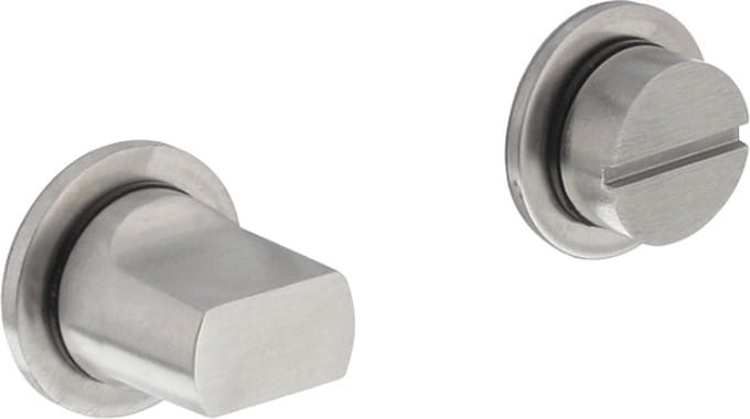 Intersteel WC-sluiting met minimalistische ronde rozet rvs geborsteld