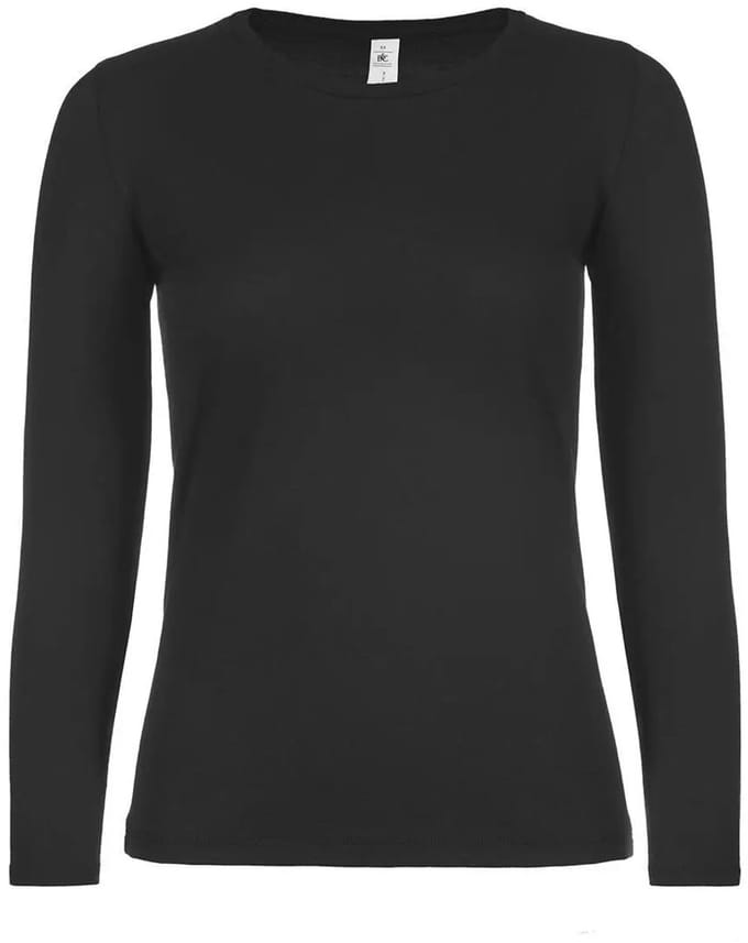 Dames-T-shirt met lange mouwen B&C E150