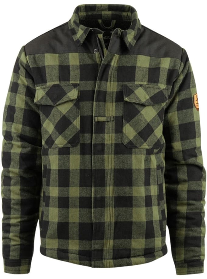 Houthakkers Sherpa jacket Zwart/Olive S