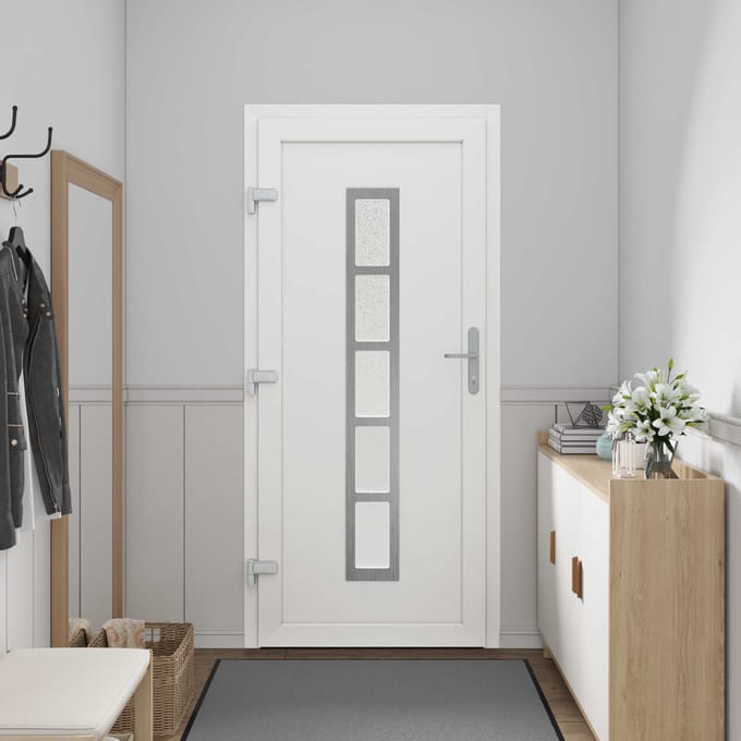vidaXL Voordeur Wit 88 x 200 cm PVC