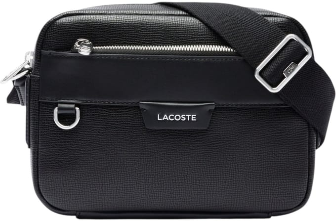 LACOSTE schoudertas Reporter Bag Noir zwart
