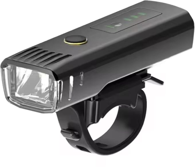 Fiets Voorlicht – LED – USB-C Oplaadbaar – Accu-indicator – Waterdicht – Meerdere standen