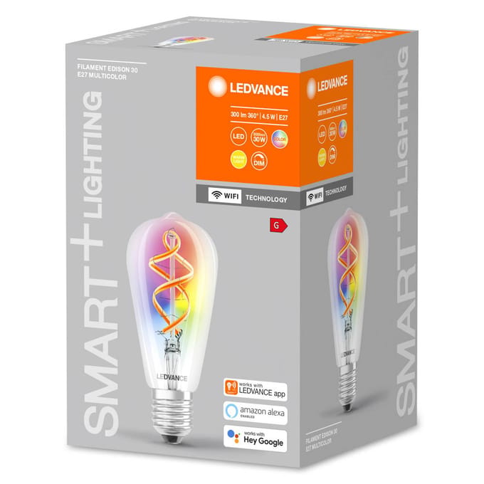 LEDVANCE 4058075609914 LED-lamp Energielabel: G (A - G) E27 4.5 W Warmwit