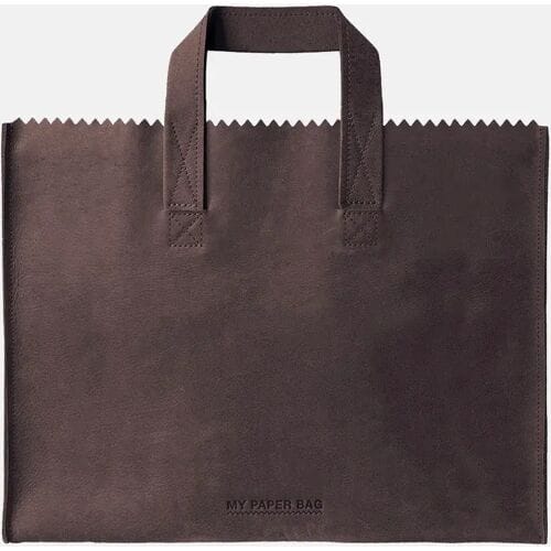 My paper bag workbag handtas shadow brown