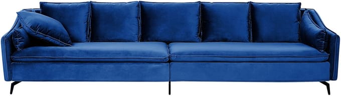 AURE - 4-zitsbank - Marineblauw - Fluweel