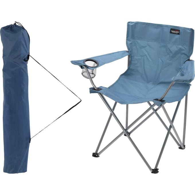 Vouwstoel metaal blauw