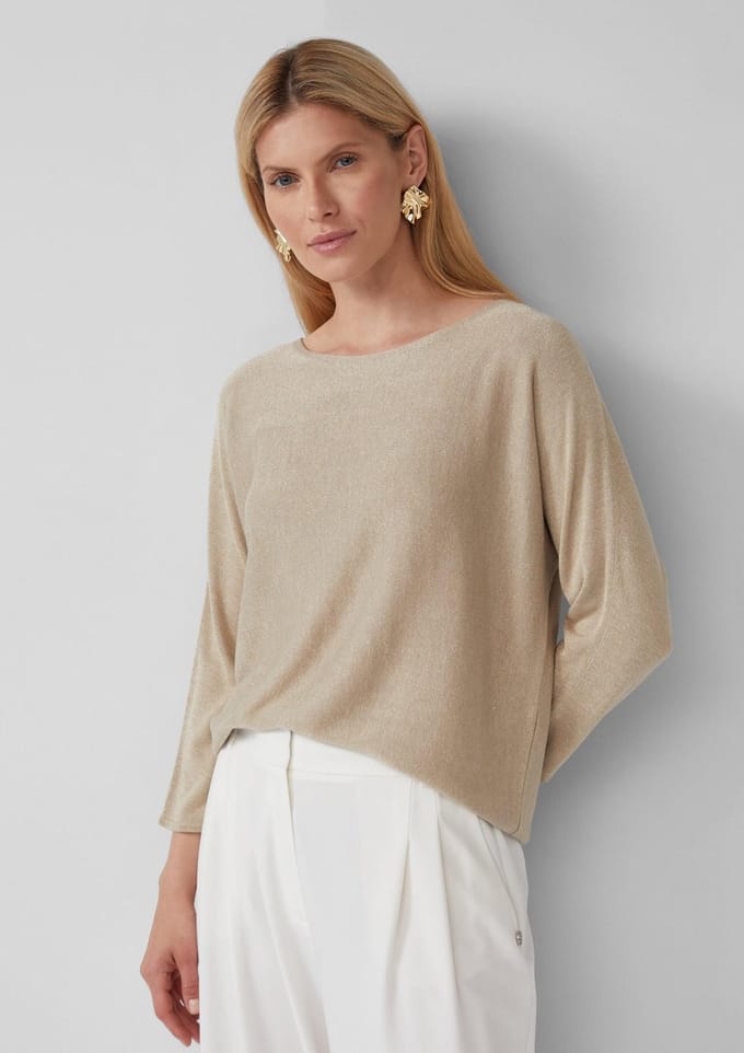 s.Oliver BLACK LABEL - Dames pull - Maat M - Vrouwen - Bruin - Viscose