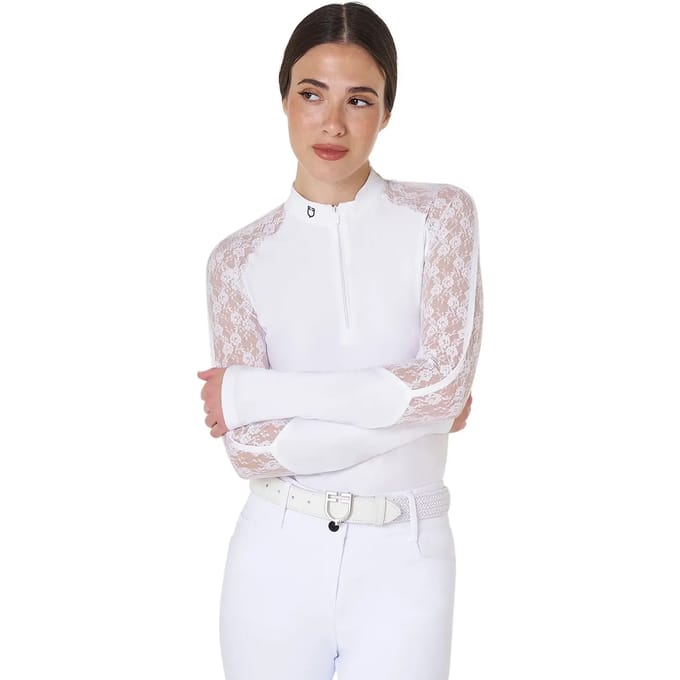 Dames longsleeve trainingspolo Equestro