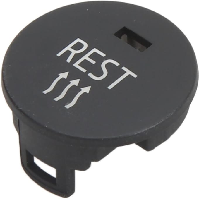 Couvercle de bouton de contrôle REST de la climatisation Icône transparente Remplacement en ABS pour Série 5 E60 E61 gray