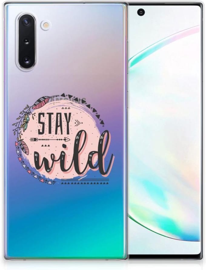 Samsung Galaxy Note 10 Telefoonhoesje met Naam Boho Stay Wild