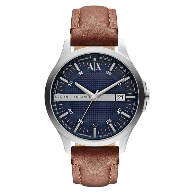 Armani Exchange Hampton AX2101 Herenhorloge 46 mm - Zilverkleurig