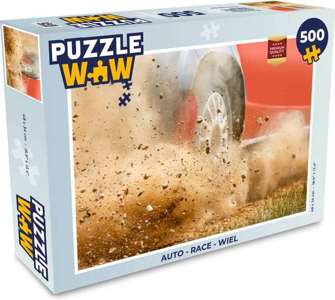 Puzzel Auto - Race - Wiel - Legpuzzel - Puzzel 500 stukjes