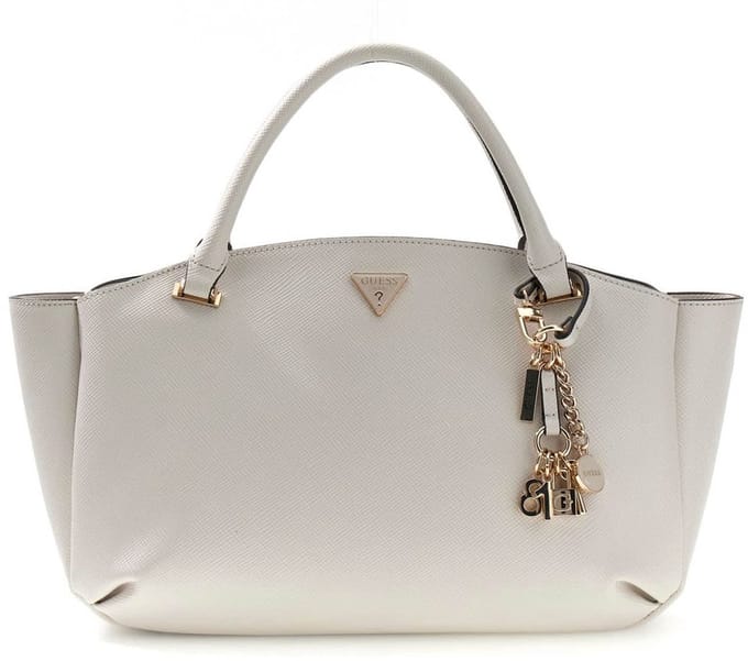 GUESS handtas schoudertas Gilda 3 Compartment Satchel Cream White crème