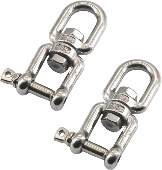 Allecto - 2 Stks M10 Kaak Eye Swivel Ring Beugel - 360 ° Swivel Ring