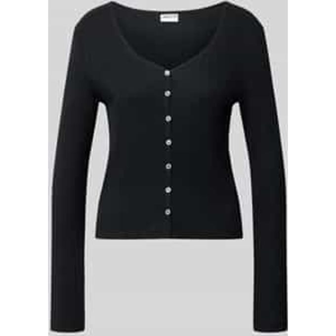 Pyjamabovendeel in riblook met v-hals