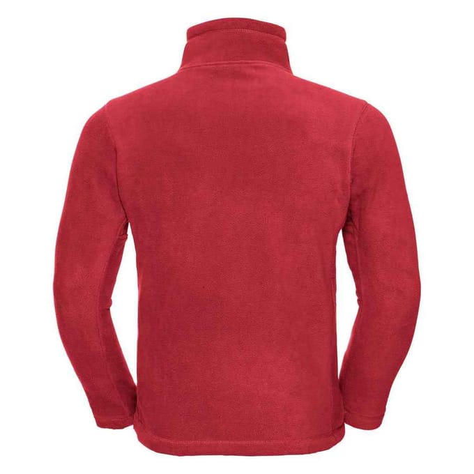 Russell Heren Ritssluiting Outdoor Fleece Top (Klassiek rood)