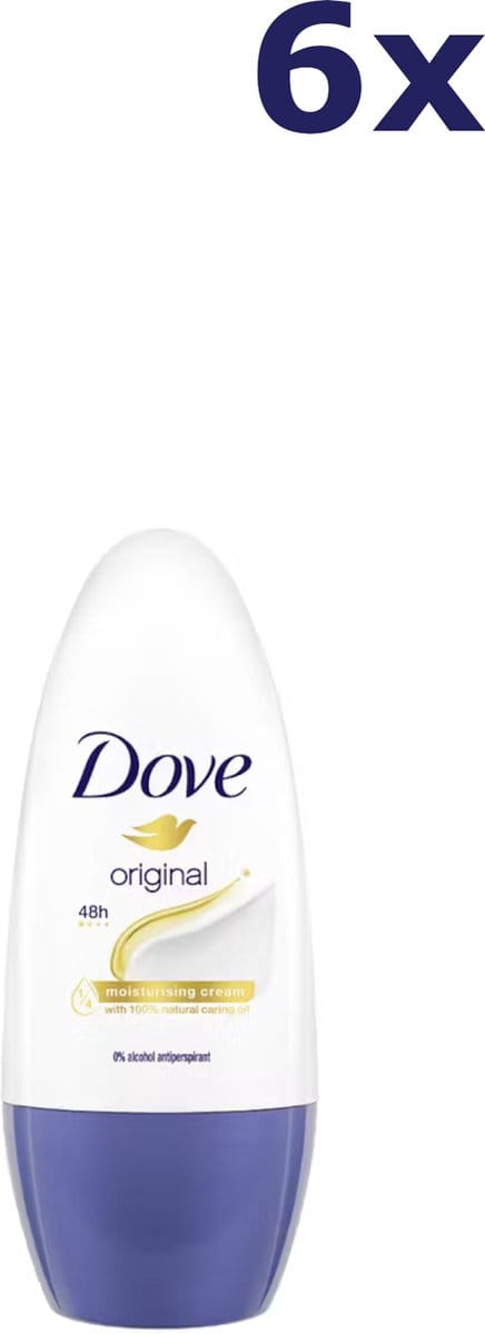 Dove - Deodorant - Roller - Original - 50ml x 6