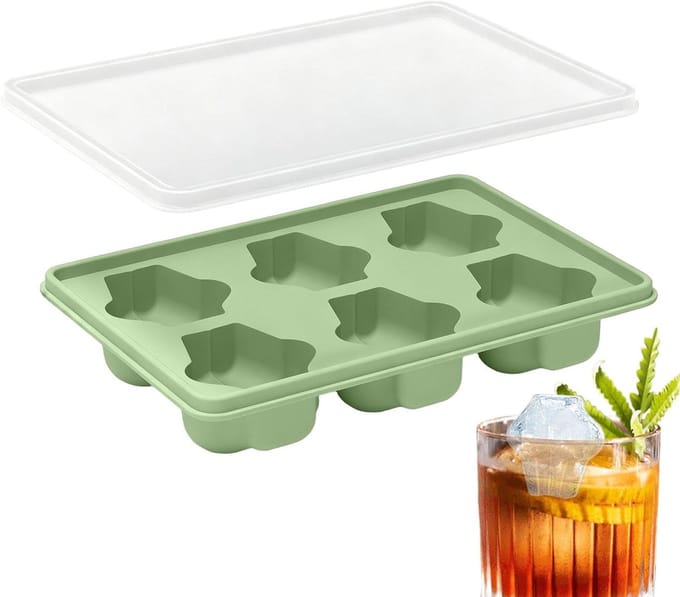 IJsblokjes Vorm - IJsmaker Mallen - Dranken Koelen - Grappige Vorm - 6 Holtes - Groen