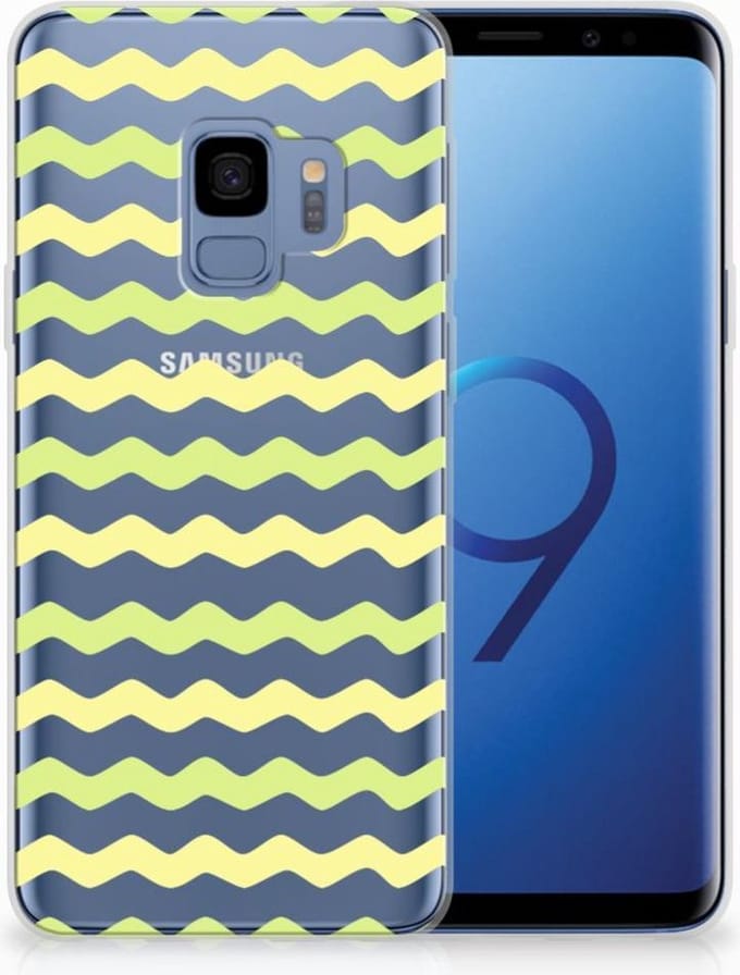 Samsung Galaxy S9 TPU bumper Waves Yellow