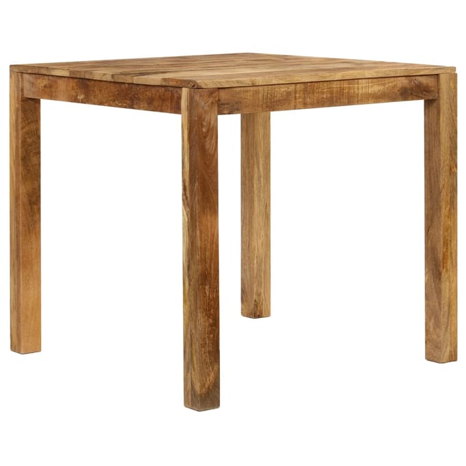 vidaXL - Eettafel - 82x80x76 - cm - massief - mangohout