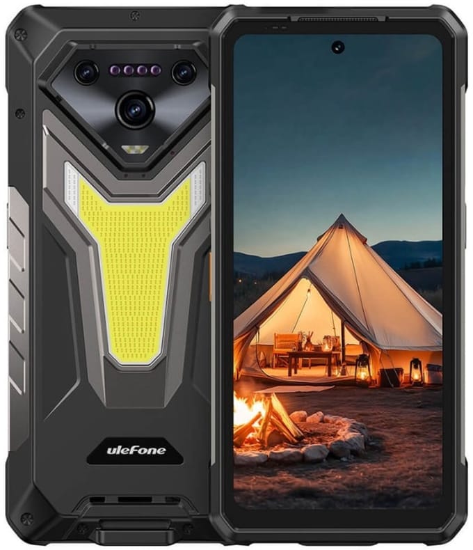 Smartphone Ulefone ARMOR 34 PLUS, 16 GB RAM 512 GB Zwart