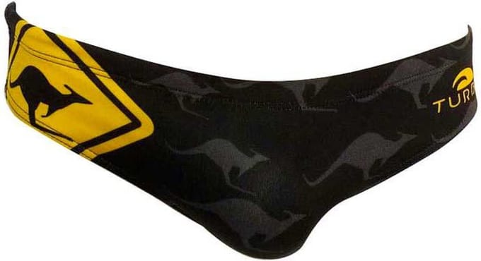 Turbo Australia Kangaroo Signal Zwemslip Zwart L Man