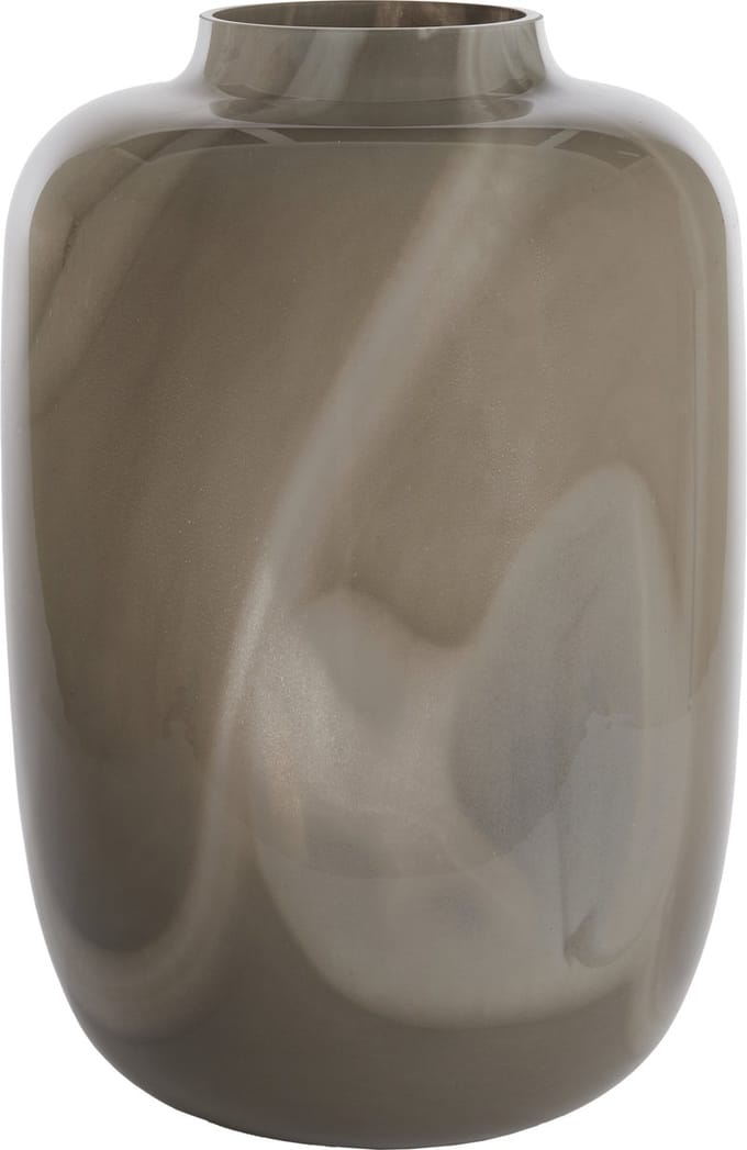 Light & Living Vaas Kobala 50cm - Grijs/Crème