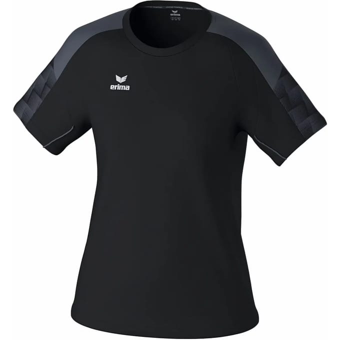 Erima Evo Star T-Shirt Dames - Zwart / Grijs | Maat: 36