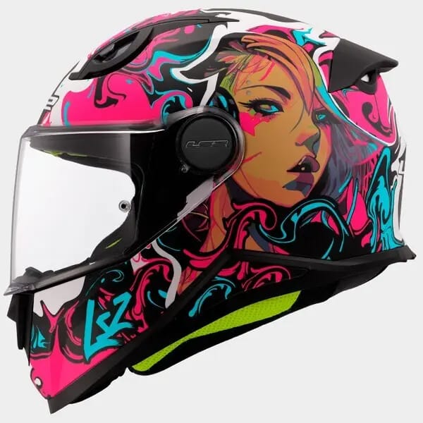 LS2 FF812 Kid Cyberg Paars Cyaan Kinder Integraalhelm - Maat M - Helm