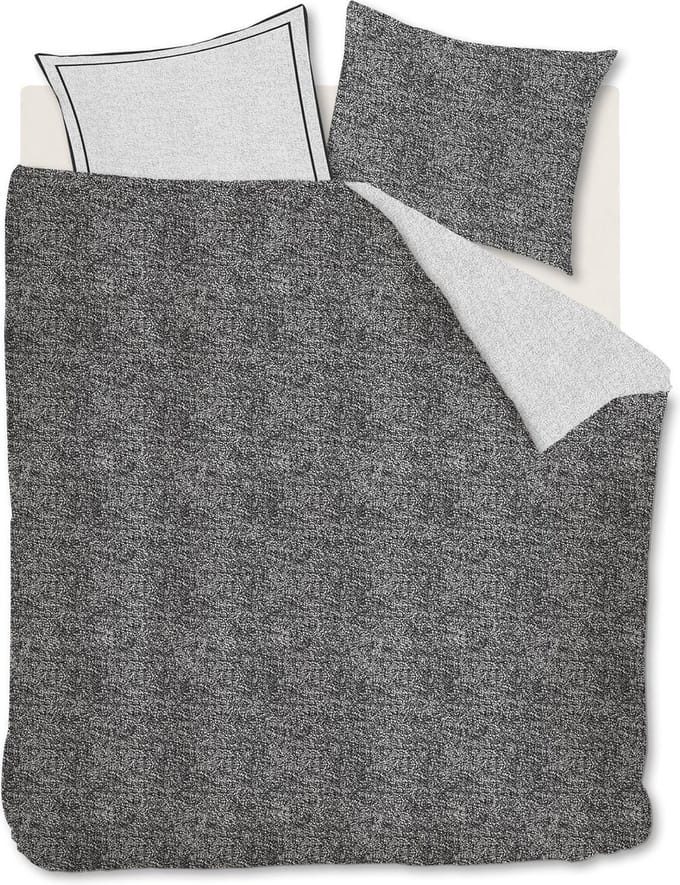 Riviera Maison Coco Dekbedovertrek - Eenpersoons - 140x200/220 cm - Anthracite