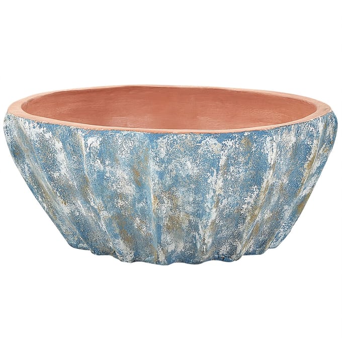 OSTRYA - Bloempot - Blauw - 51 cm - Terracotta