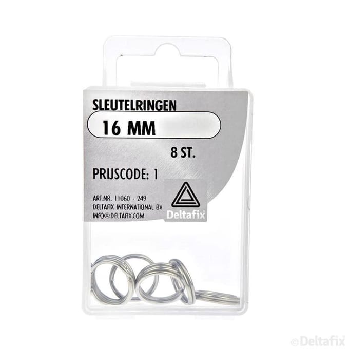 Sleutelringen 16mm 8st Deltafix