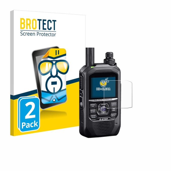 BROTECT - Screenprotector voor Icom ID-50E - Folie Beschermfolie transparant 2 Stuks