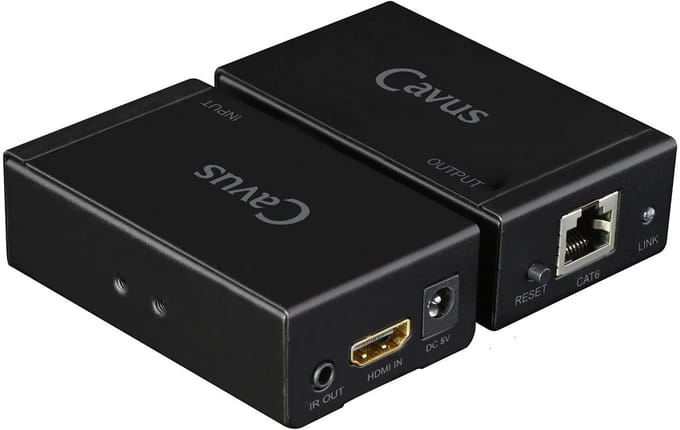 Cavus HDMI + IR verlenger over 1 netwerkkabel - 60 meter (Full HD)