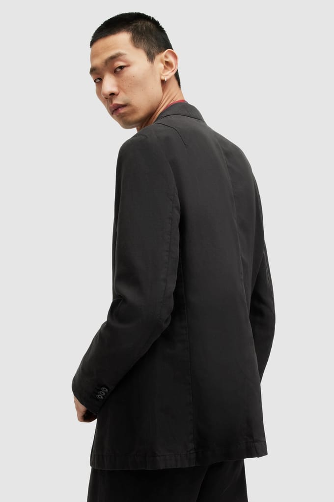 AllSaints Sainte Blazer Liquorice Black Taglia: 36 | Blazers Outlet | Uomo | Nero