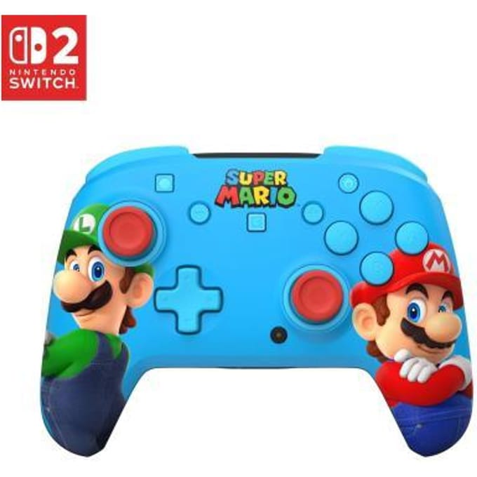 Nintendo Switch 2 Switch 2 Turtle Beach Rematch Mario & Luigi draadloze controller blauw