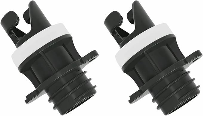 Opblaas Pomp Adapter - Ventiel Connector - Watersport Uitrusting - Snelkoppeling Ontwerp - 5.3cm x 2.3cm - Zwart