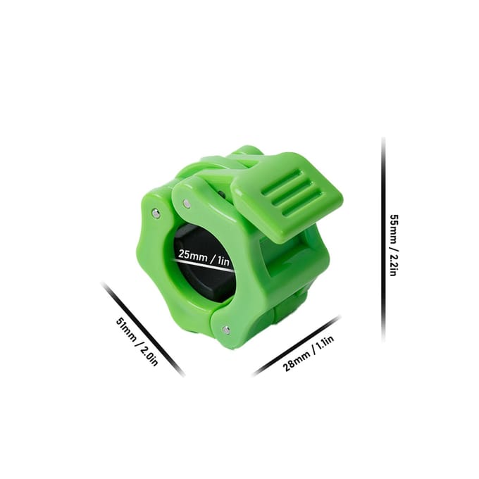 Paar lange halterklemmen, snelsluiting, diameter van 1 inch, standaard halterschijven, kraagclips One Size