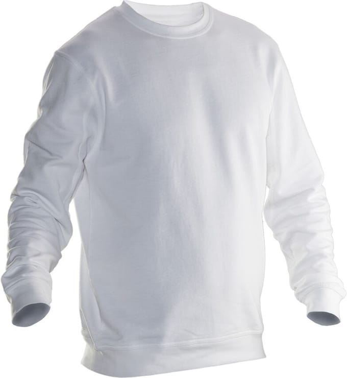 Jobman 5120 Roundneck Sweatshirt 65512010 - Wit - XXL