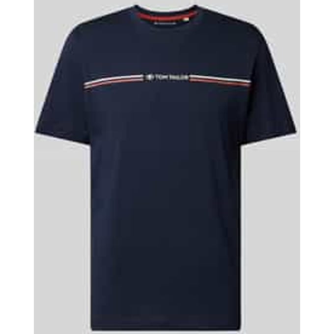 Tom Tailor - T-shirt met print - Maat M - sky captain blue