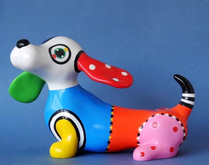 James de teckel - beeld van Jacky Zegers - JZ32 - 27 cm