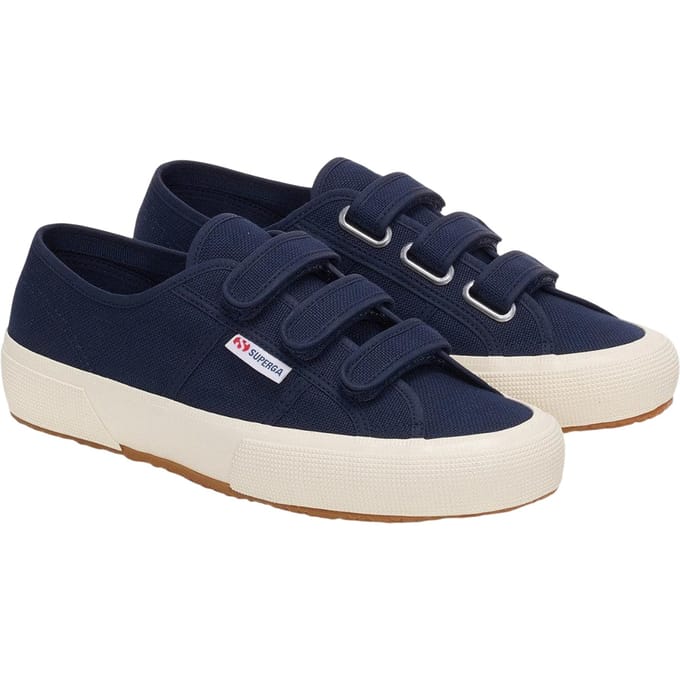 Superga Volwassen unisex 2750 OG Straps Trainers (Navy/Off Wit)