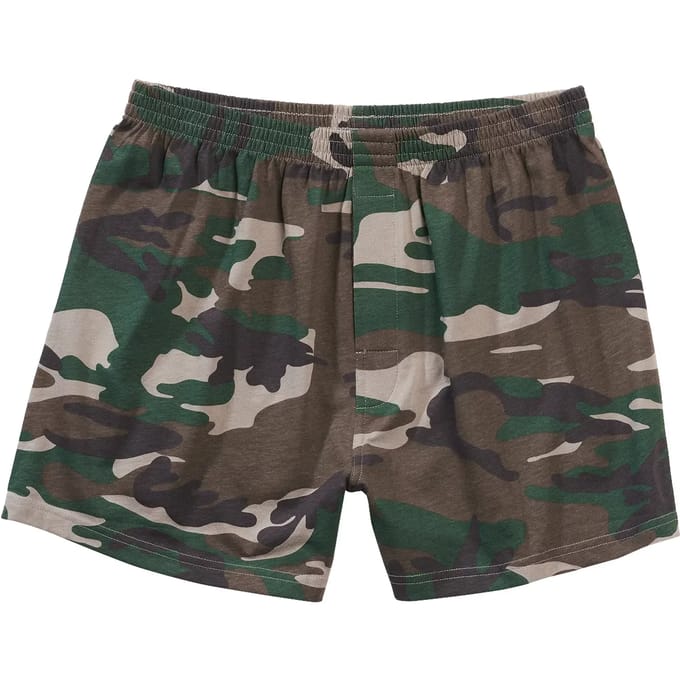 Brandit - Woodland Boxershorts - M - Groen/Bruin